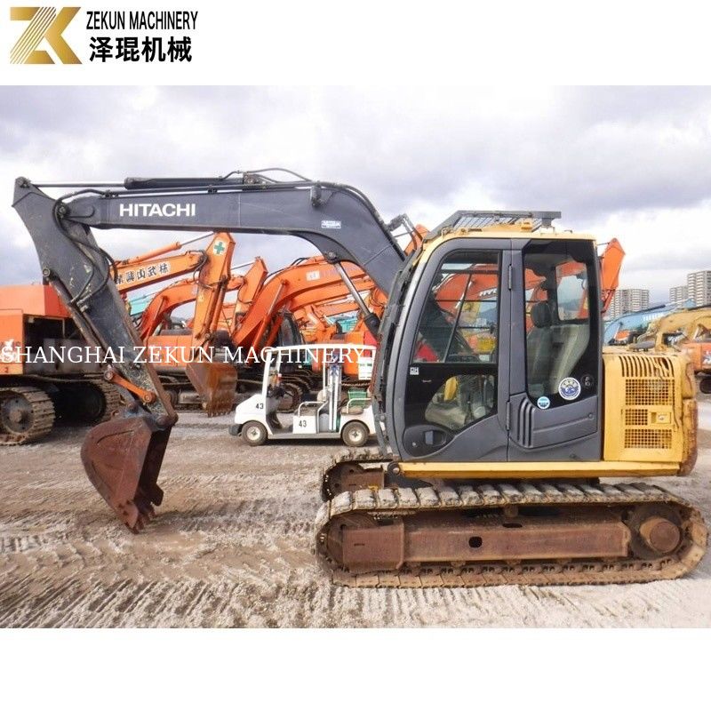 7200 KG Gebruikte Japan Mini 8 Ton Hitachi 80 Graafmachine ZX80 met originele hydraulische pomp