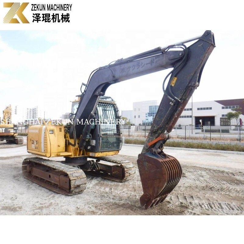 7200 KG Gebruikte Japan Mini 8 Ton Hitachi 80 Graafmachine ZX80 met originele hydraulische pomp