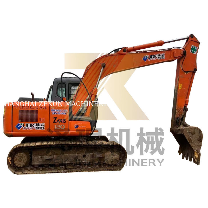 4001-6000 Werkuren Hitachi ZX120-6 tweedehands mini graafmachine met ISUZU-motor