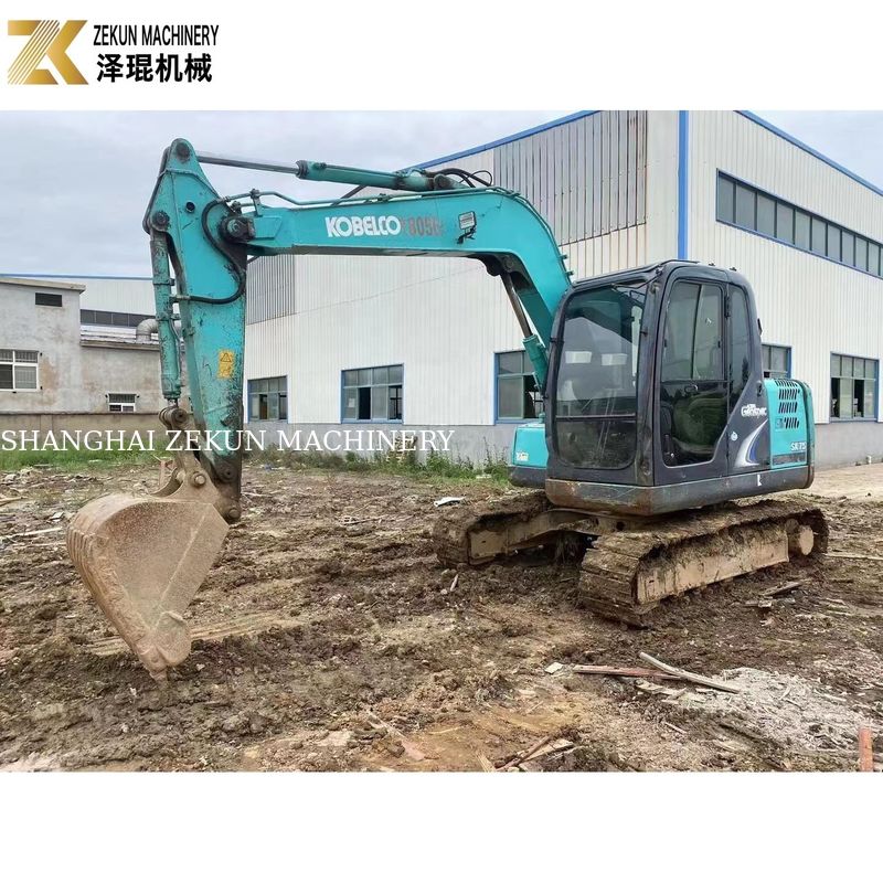 2017 Gebruikte Kobelco SK75-8 7.5 Ton Japanse graafmachine Originele ontwerp