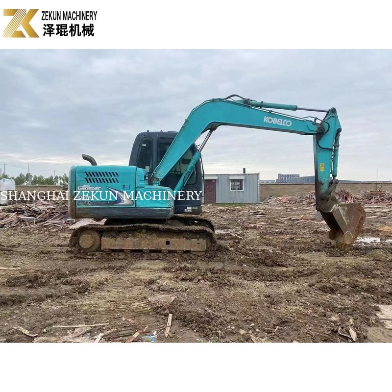 2017 Gebruikte Kobelco SK75-8 7.5 Ton Japanse graafmachine Originele ontwerp