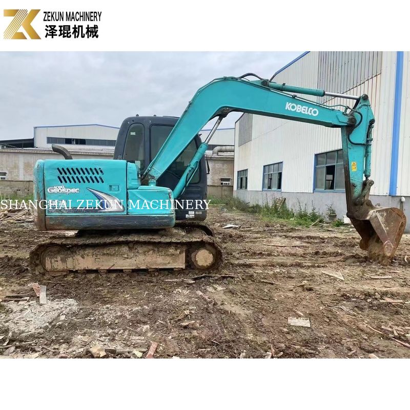 2017 Gebruikte Kobelco SK75-8 7.5 Ton Japanse graafmachine Originele ontwerp