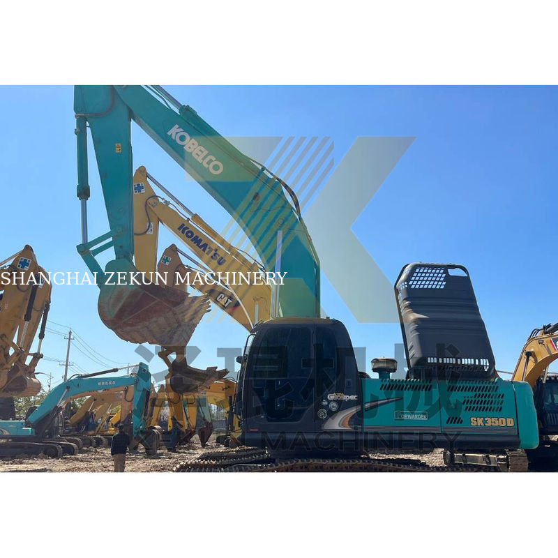 Top- Gebruikte Kobelco SK350-8 ZX360-3 graafmachine met HINO-motor 35000 KG machinegewicht