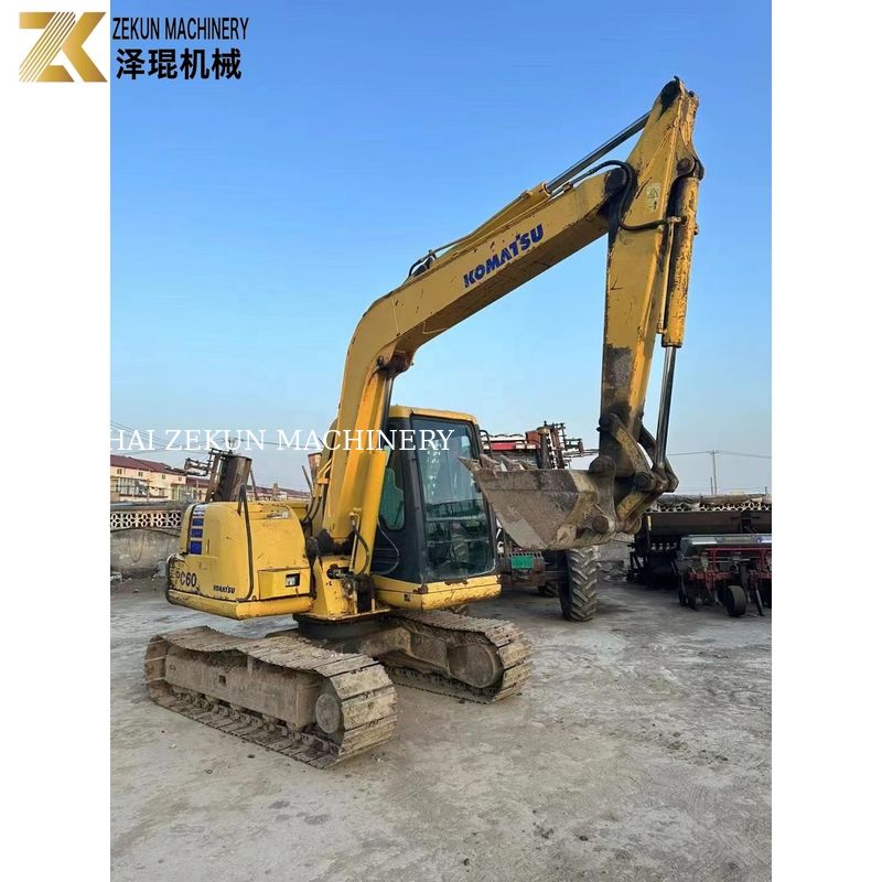 Gebruikte Japan Komatsu PC60-7 graafmachine 6 ton originele kleur KOMATSU motor
