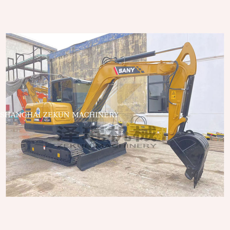 Sany SY60C Pro Crawler Hydraulische graafmachine met Sany-motor en 0-2000 werkuren