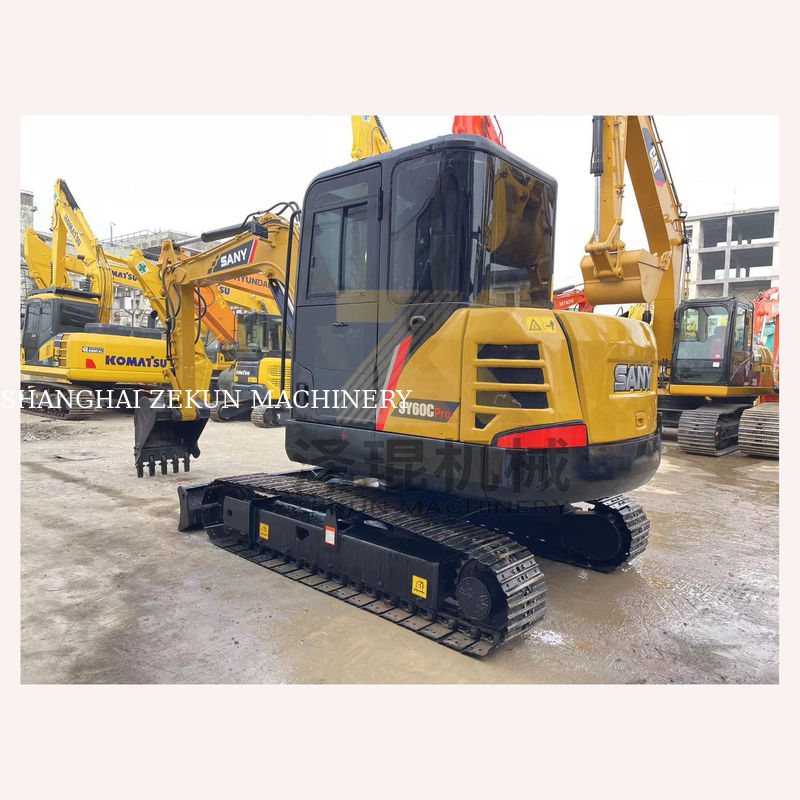 Sany SY60C Pro Crawler Hydraulische graafmachine met Sany-motor en 0-2000 werkuren