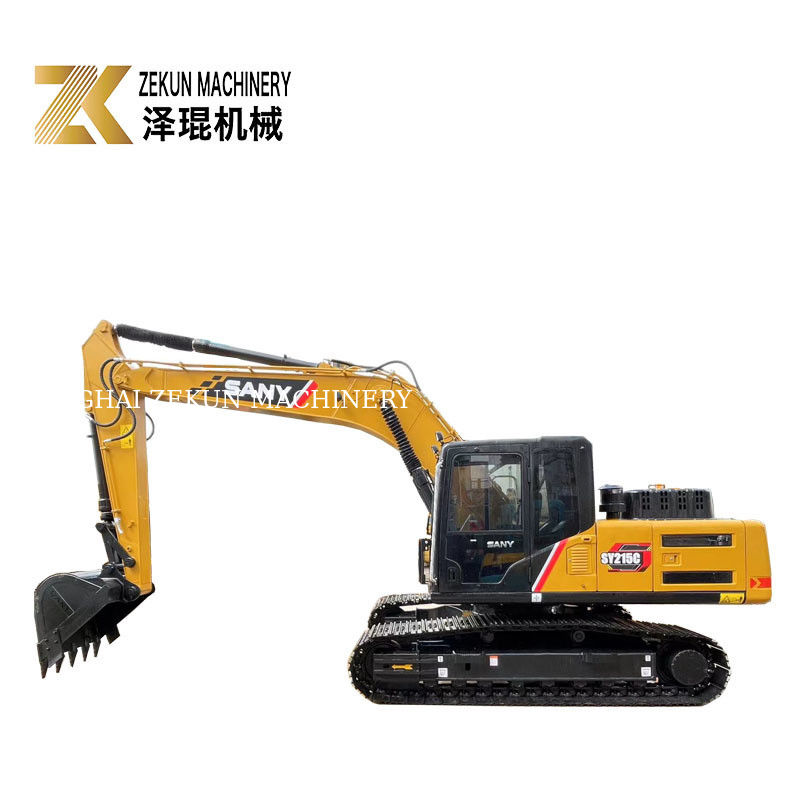 Goede prestaties 21 ton SANY Sy215c Crawler Excavator bij 90% staat en redelijk
