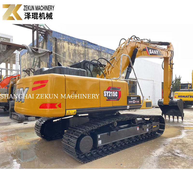 Goede prestaties 21 ton SANY Sy215c Crawler Excavator bij 90% staat en redelijk
