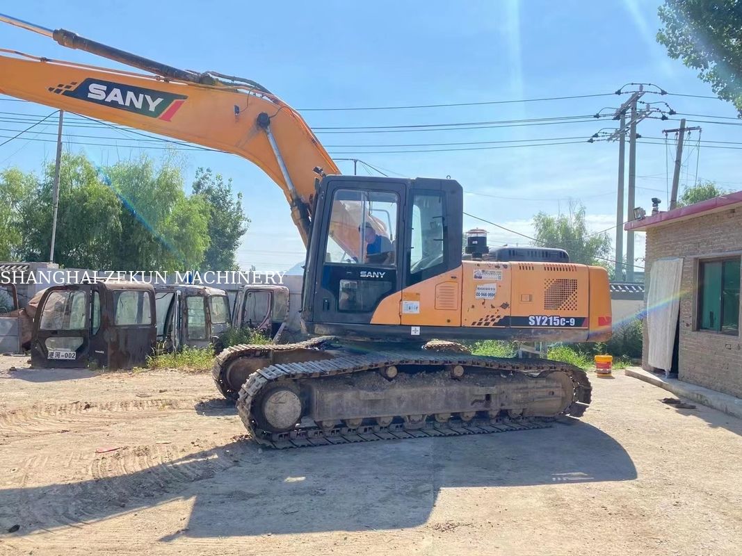 Gebruikte 21 ton Sany SY215C-9 SY215C PRO Crawler Excavator voor zware constructies