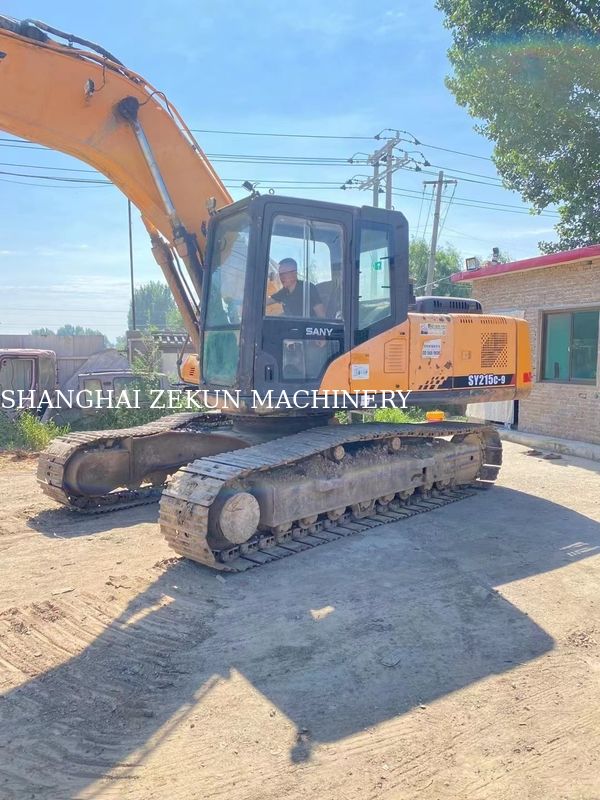 Gebruikte 21 ton Sany SY215C-9 SY215C PRO Crawler Excavator voor zware constructies
