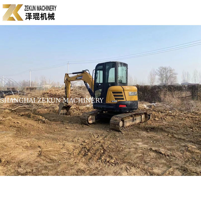 Gebruikte SANY SY55U Crawler Excavator 5,5 ton met een emmercapaciteit van 0,23 m3