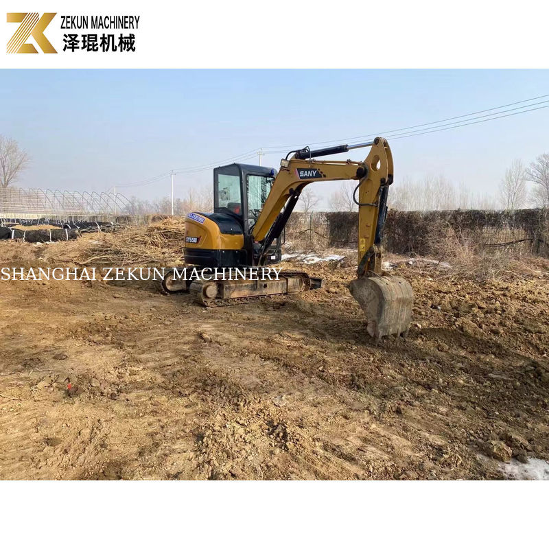Gebruikte SANY SY55U Crawler Excavator 5,5 ton met een emmercapaciteit van 0,23 m3