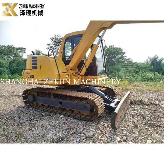 Gebruikte Komatsu PC60-7 graafmachine Originele uit Japan 2 ton bedrijfsgewicht Tweedehands Mini Digger