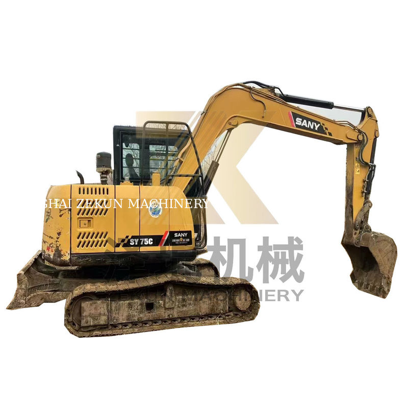 2020 Sany SY75C tweedehands Crawler Excavator met 0,28 m3 Bucket Capacity in Shanghai