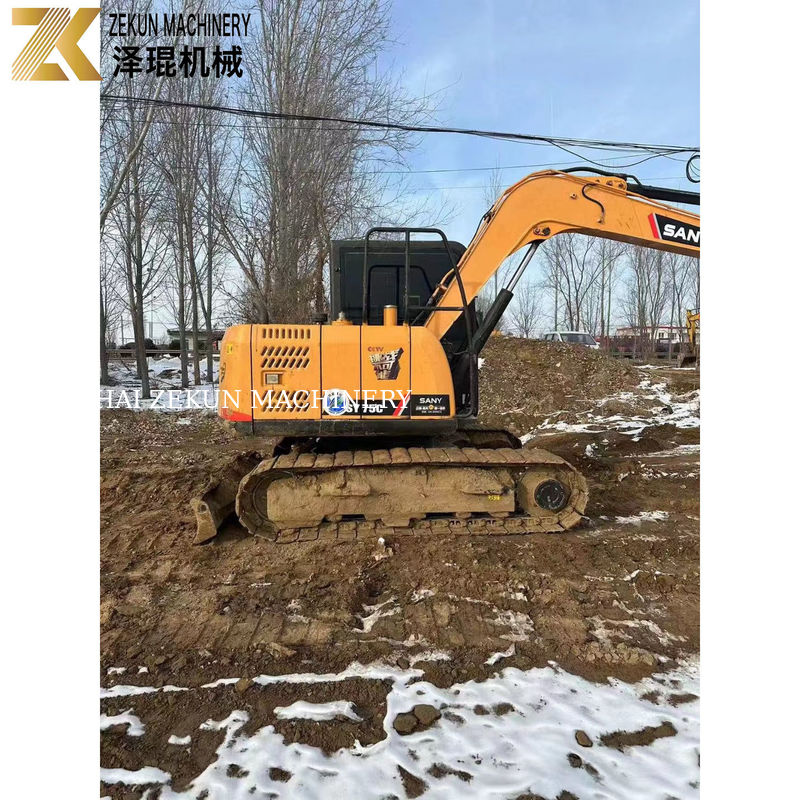 Gebruikte SANY 75C graafmachines met en werktijden 2001-4000 Slechts 7500 KG machinegewicht
