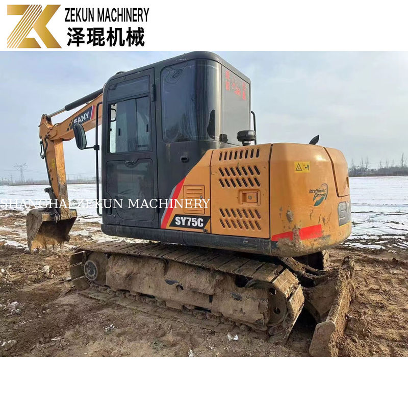 Gebruikte SANY 75C graafmachines met en werktijden 2001-4000 Slechts 7500 KG machinegewicht
