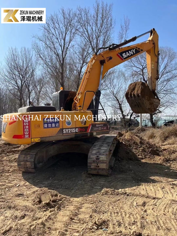 2017 Sany SY215C Pro Excavator 1.2M3 Bucket Capacity Gebruikte Sany Excavator