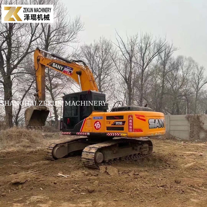 Gebruikte Sany SY215C Pro Excavator Midsize Crawler met 1.2M3 Bucket