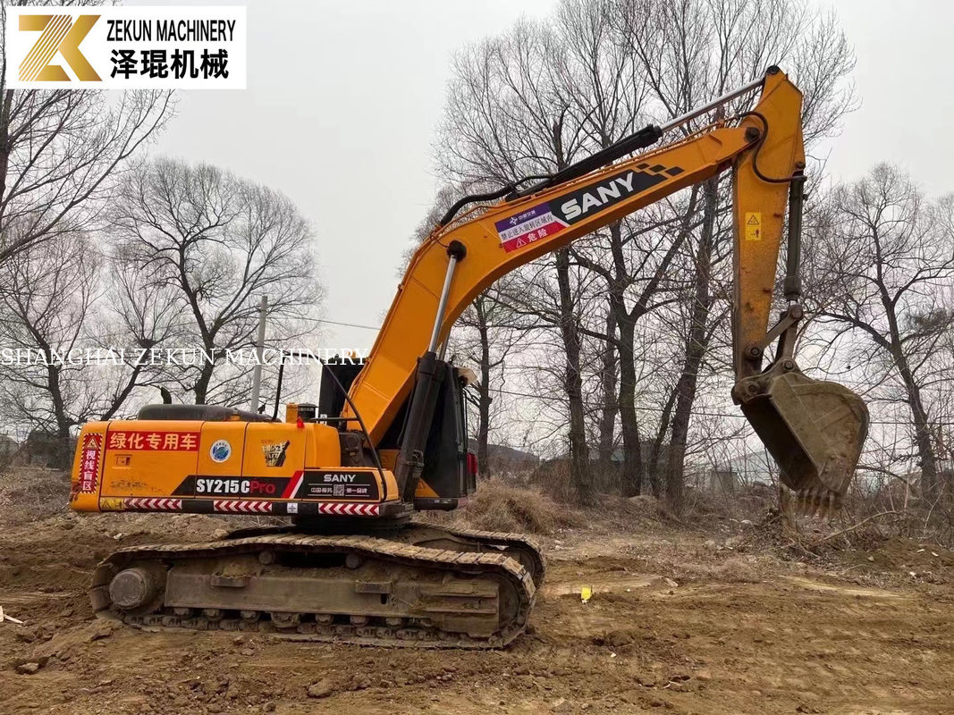 Gebruikte Sany SY215C Pro Excavator Midsize Crawler met 1.2M3 Bucket