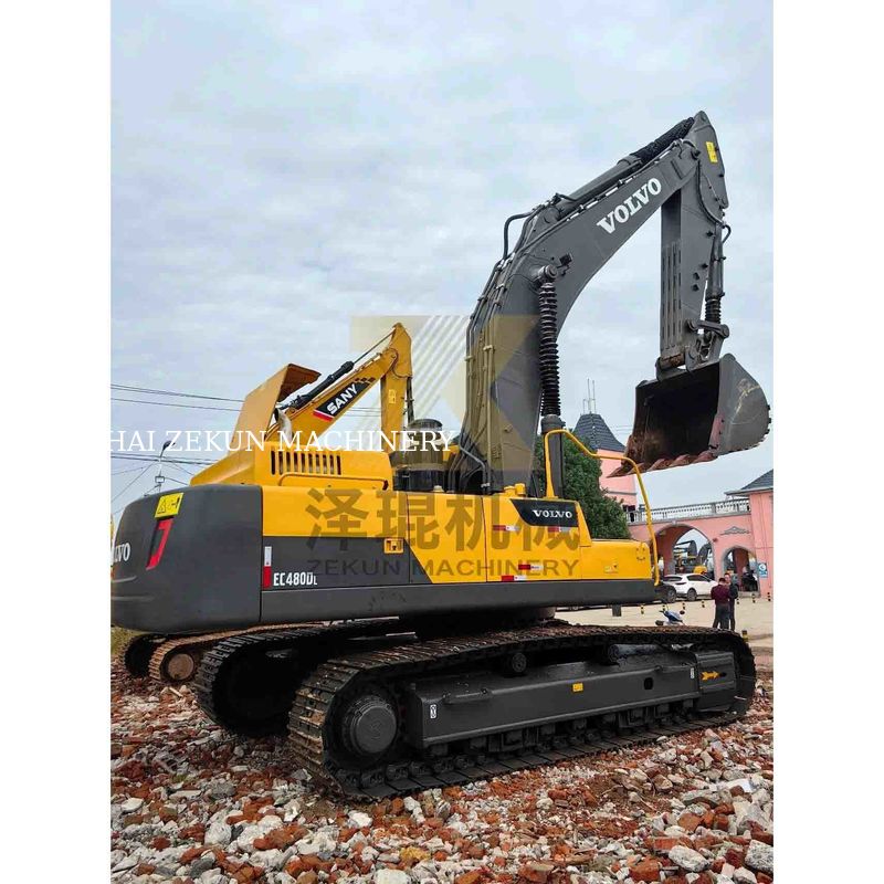 Gebruikte Volvo Ec480DL graafmachine met een emmercapaciteit van 1,77-3,8m3 en in goede staat