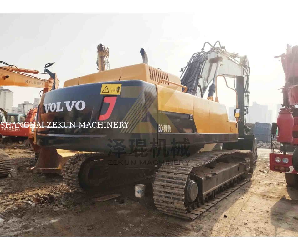 Gebruikte VOLVO EC480DL graafmachine 270KW Kracht en 1,77 3,8 m3 emmercapaciteit