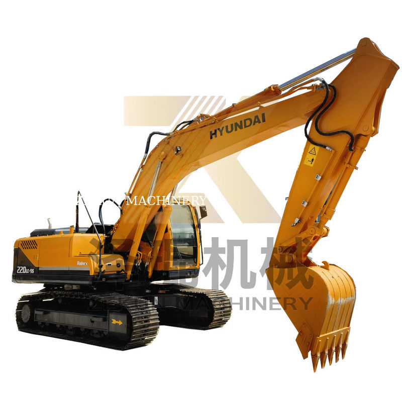 2019 Gebruikte originele Korea Hyundai 220 220-9 Digger met 22 ton bedrijfsgewicht