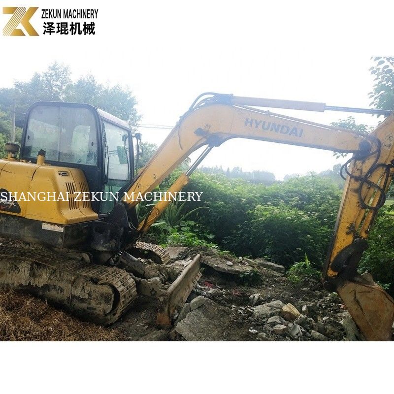 5.5 ton Hyundai Robex 55-7 graafmachine met hydraulische klep 0.18m3 emmer