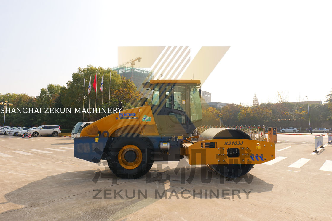 18ton XCMG XS183J Single Drum Roller China Stage III Machine