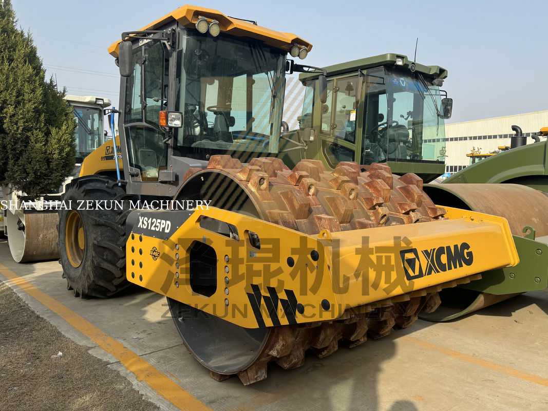 12ton XCMG XS125 volhydraulisch enkeltrommelrol EU-fase V