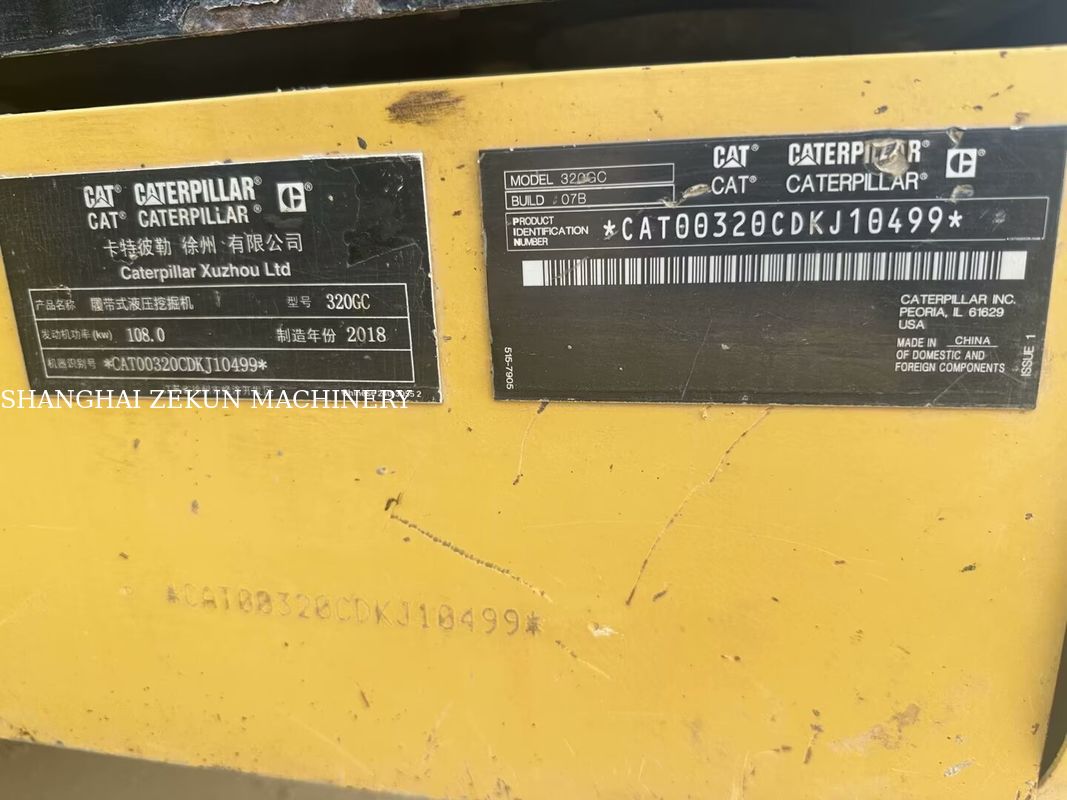 2018 Categorie 320GC Graafmachine 4300H Originele staat voor soepele bouwwerkzaamheden