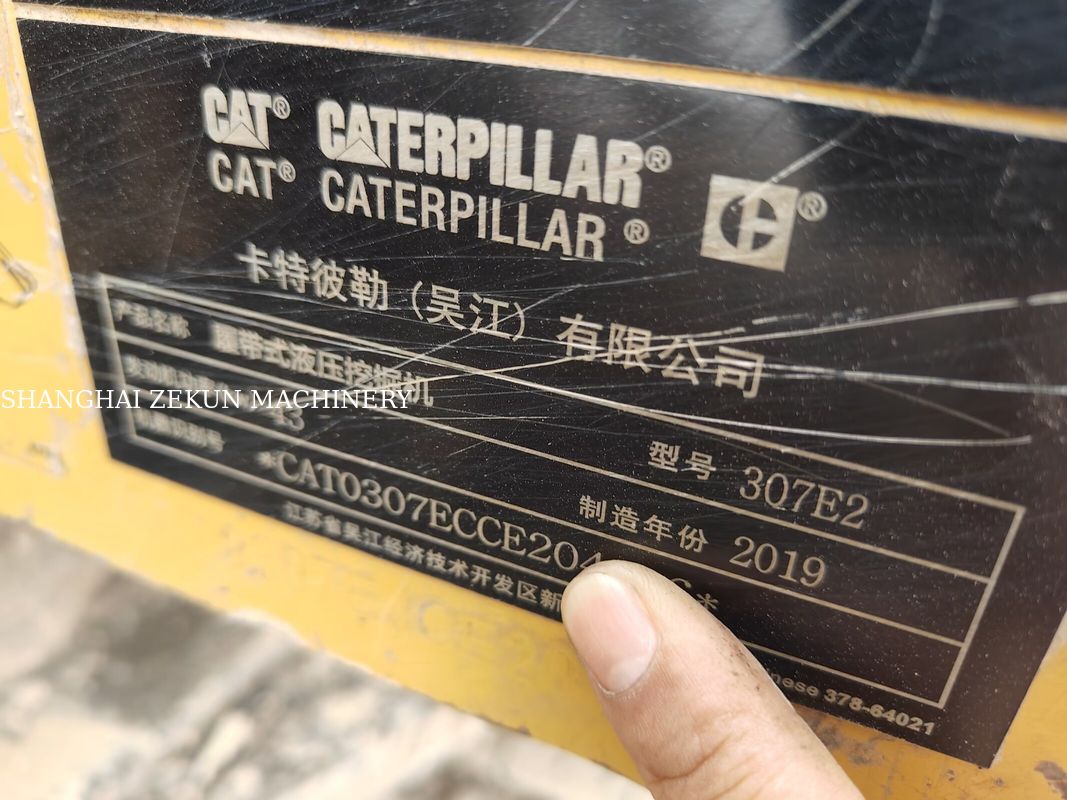 2019 CAT 307E2 Graafmachine met maximale reikwijdte op maaiveld van 400 mm en brandstoftankinhoud van 135 L